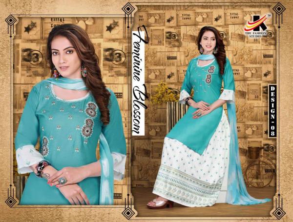 The Fashion Studio Nafisa Rayon Embroidery Designer Readymade Salwar Collection